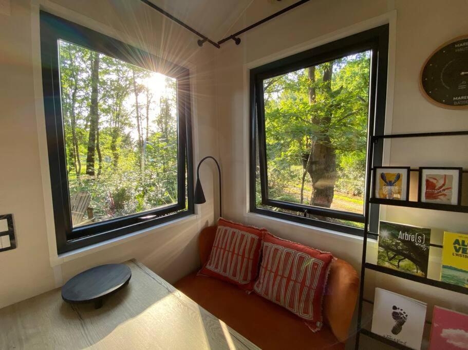 Tiny House Sur Terrain Boise A 10 Mn De La Mer Ferel Exterior photo